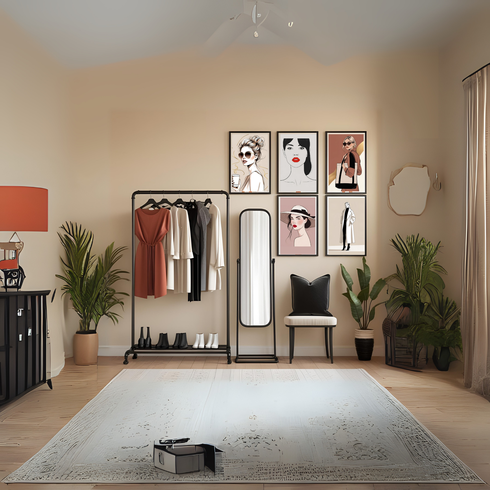 Fashion Illustration Wall Art Set (5 Prints) | Chic & Stylish Digital Download 💄✨ - LunarHeartCo