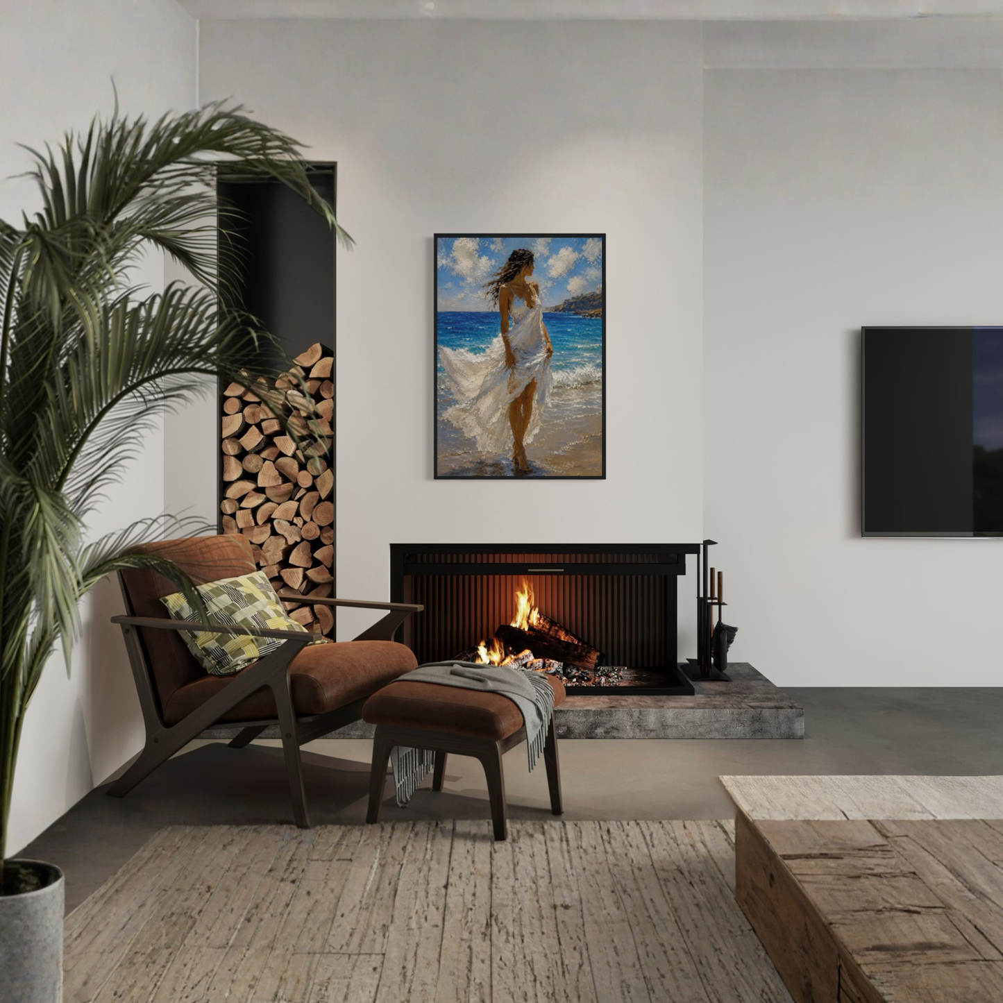 MEDITERRANEAN STUDIES — Windswept, Framed Art Print