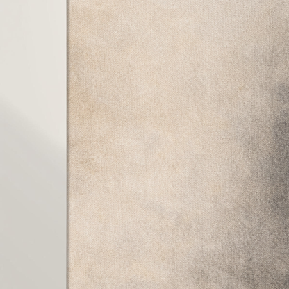 Mineral Drift I canvas art by LunarHeartCo featuring abstract field design in soft colors on a 16x16 canvas.