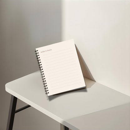 Everyday Notes — A5 Luxury Coil-Bound Notepad (50 Pages, Bold Edition) - LunarHeartCo