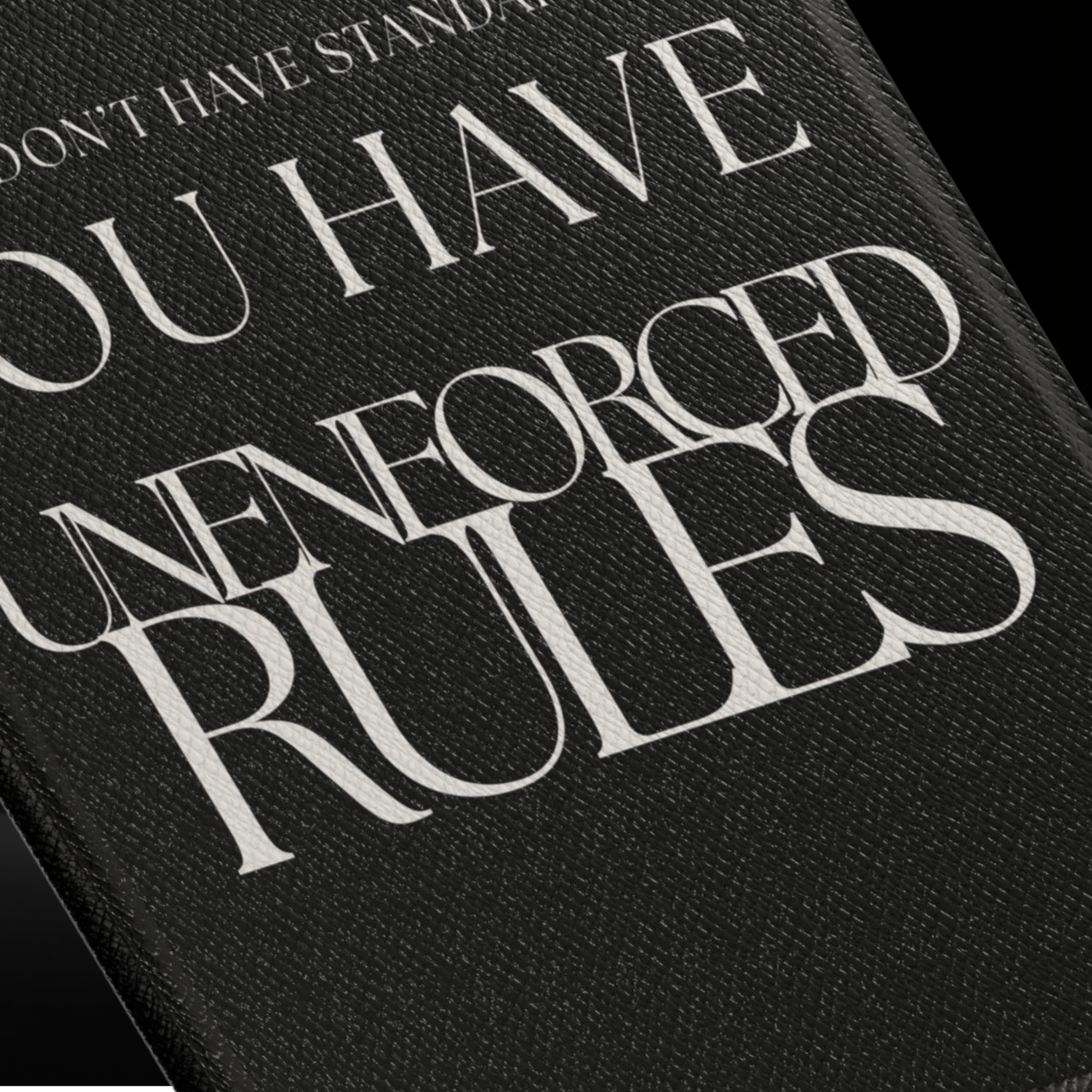 LunarHeartCo Kindle Edition phone case featuring the Rule I unreadable reading object design on a protective phone cover.