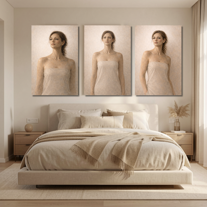 ASCENT — Complete 3-Piece Contemporary Figurative Canvas Series - LunarHeartCo