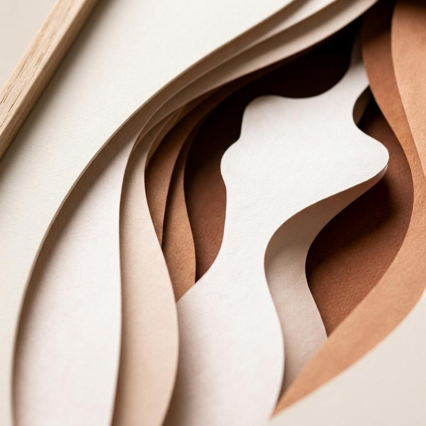 LunarHeartCo BODY CUT II Study Print wall art featuring abstract geometric shapes and muted tones for modern home decor.