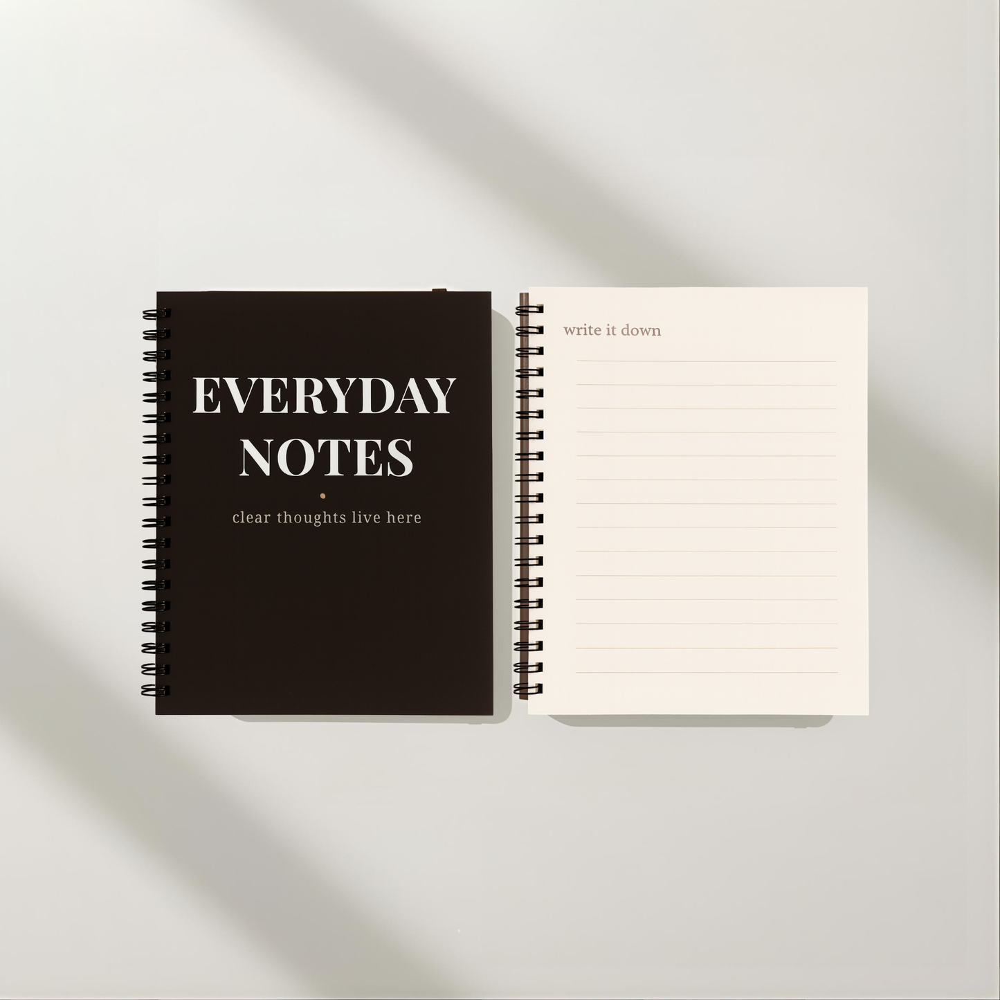 Everyday Notes — A5 Luxury Coil-Bound Notepad (50 Pages, Bold Edition) - LunarHeartCo
