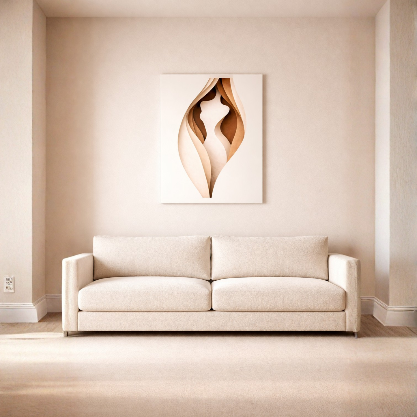 LunarHeartCo BODY CUT II study print wall art featuring abstract design on a white background.
