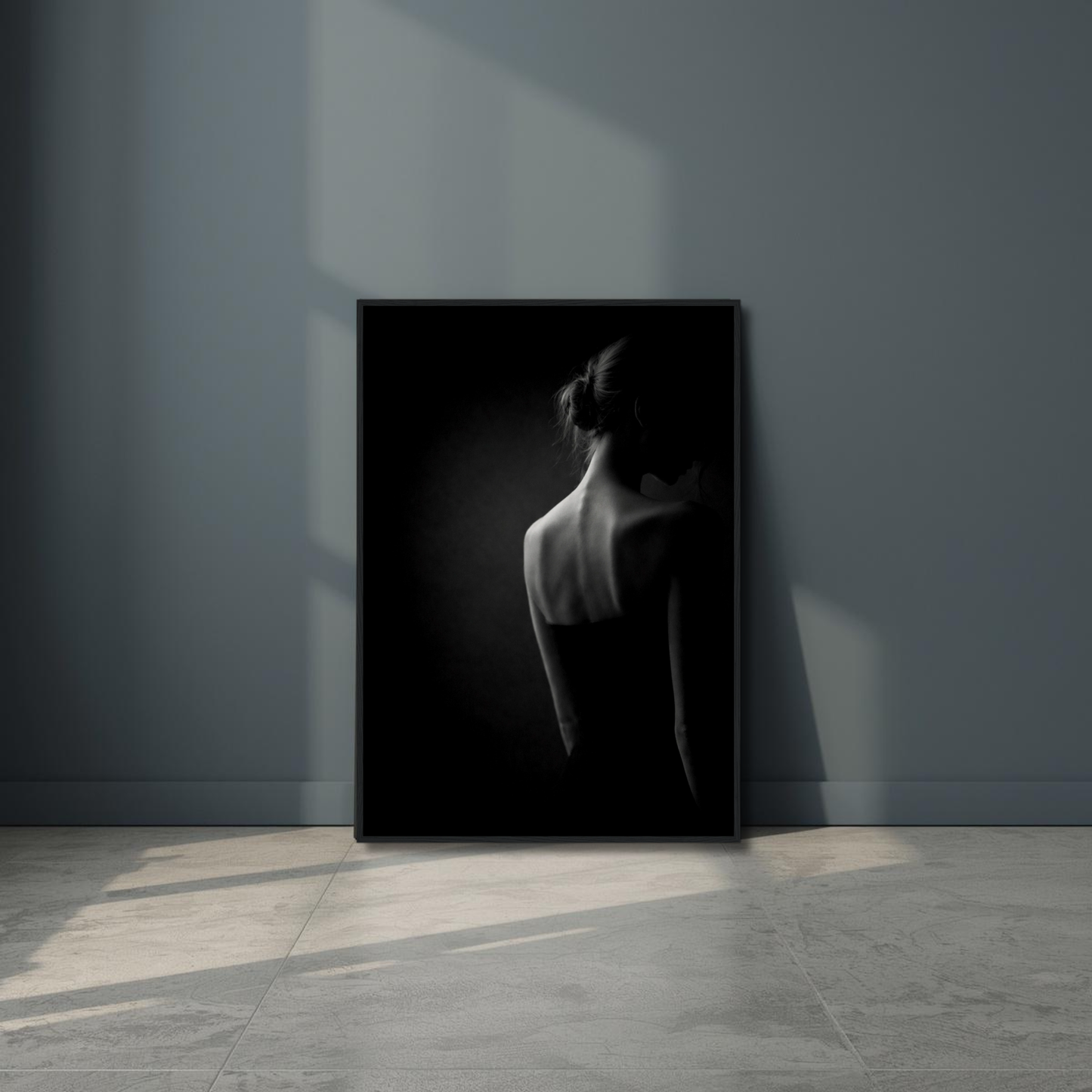 Framed Muse V withdrawal fine art print by LunarHeartCo, featuring abstract editorial artwork on wall art display.