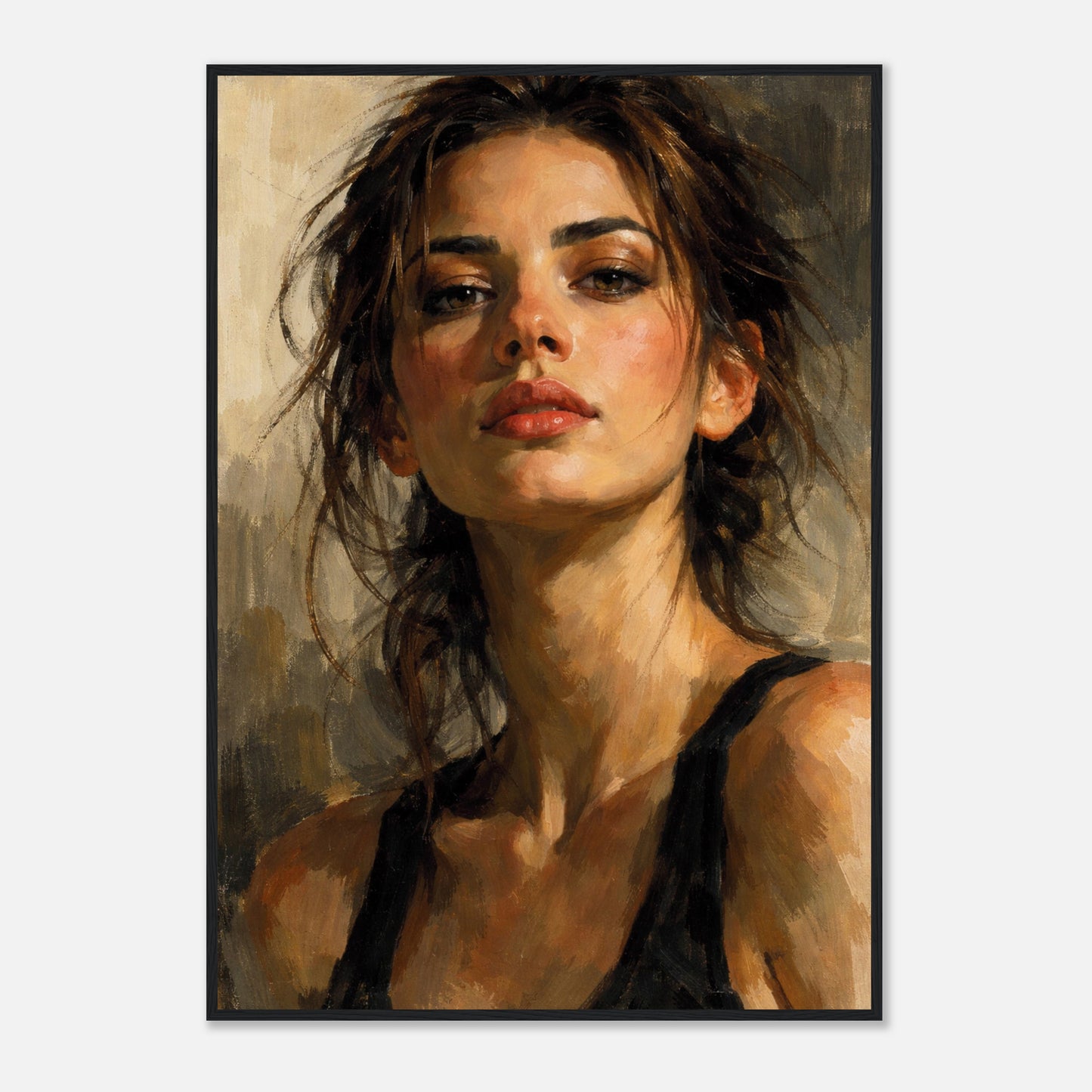 FIGURE STUDY II — Tension, Framed Art Print
