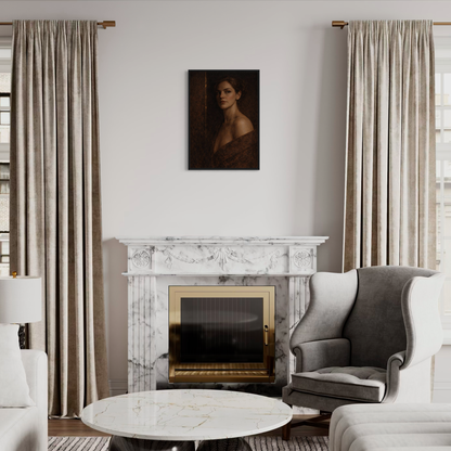 Framed Fault Line I — Exposure art print by LunarHeartCo showcasing abstract crack pattern and modern wall decor.