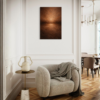 Horizontal canvas art print featuring abstract design in muted tones, by LunarHeartCo's SEAM II collection.