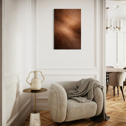 Diagonal Drift canvas art by LunarHeartCo featuring abstract diagonal lines in muted tones on textured canvas.