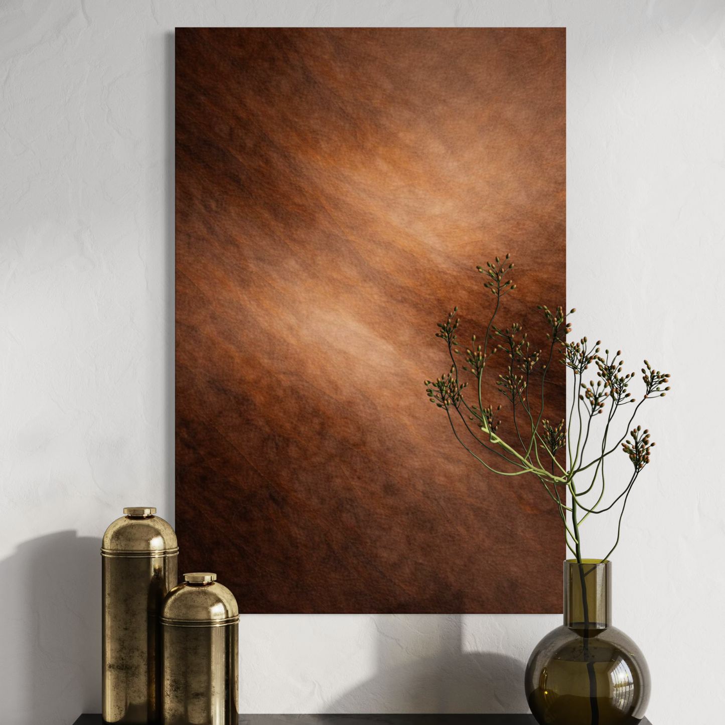 Diagonal Drift canvas art by LunarHeartCo, abstract geometric design in subtle shades, suitable for modern interior decor.