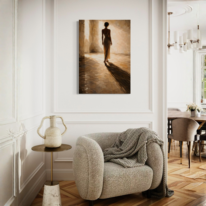 Light Study II canvas art by LunarHeartCo featuring abstract passage of light design on textured canvas.