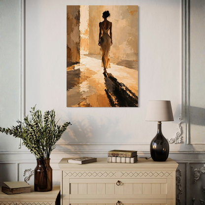 Light Study III canvas art by LunarHeartCo featuring abstract dissolution design in soft, muted tones.