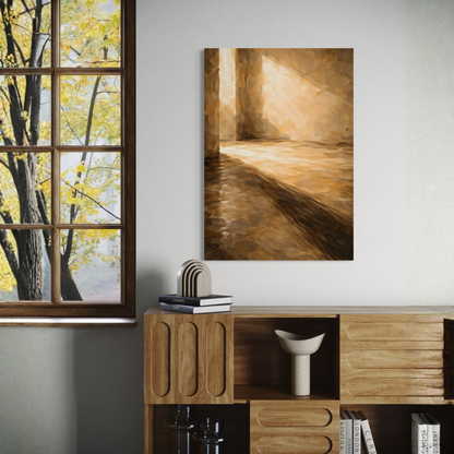 Residual Light canvas art by LunarHeartCo featuring abstract light patterns on a textured surface.