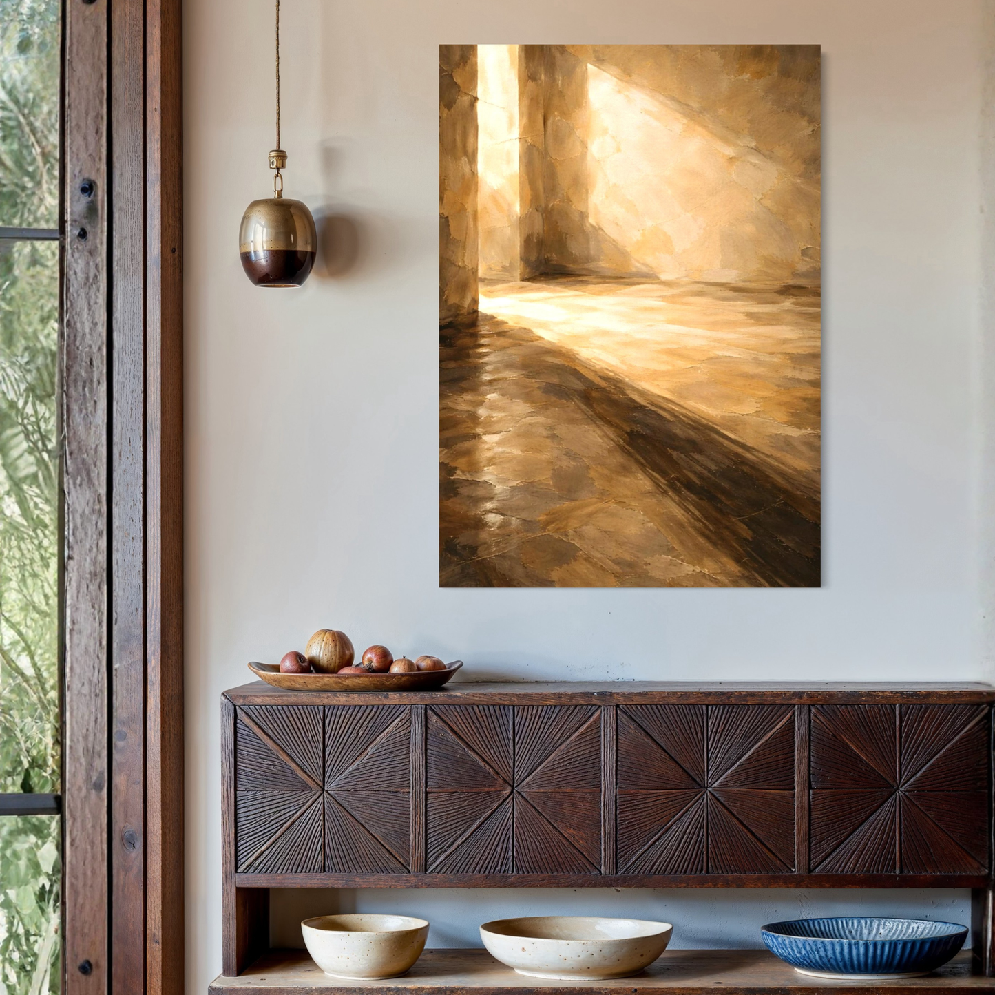 Residual Light canvas art by LunarHeartCo featuring abstract, soft glow effects in a modern, minimalist design.