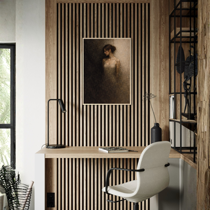 Framed art print titled "WITHIN I — Division" by LunarHeartCo, featuring abstract geometric designs in a sleek frame.