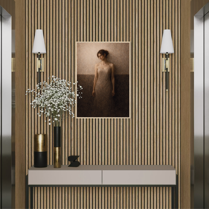 Framed art print titled WITHIN II — Descent by LunarHeartCo, showcasing a captivating abstract design in a sleek frame.