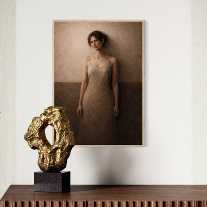 Framed art print titled WITHIN III — Presence by LunarHeartCo, featuring abstract design in a sleek frame.