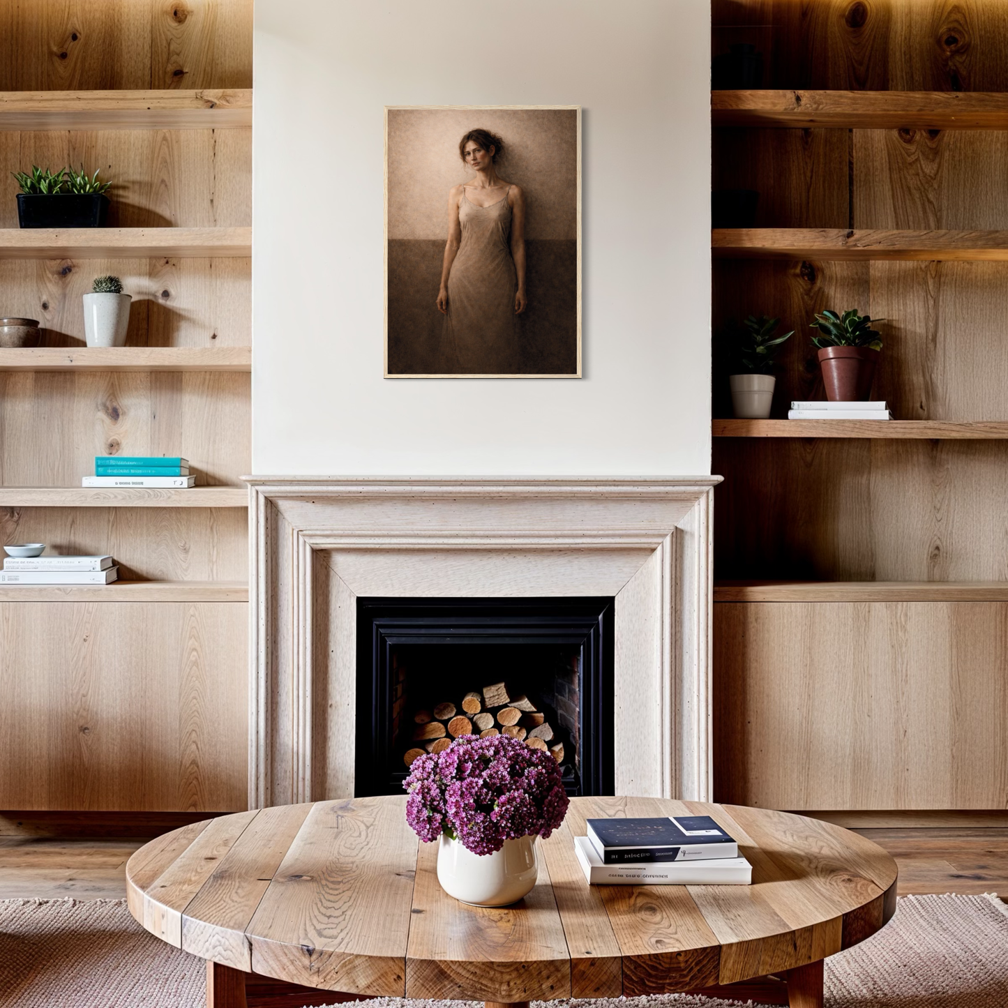 Framed art print titled "WITHIN III — Presence" by LunarHeartCo featuring abstract, vibrant artwork in a sleek frame.