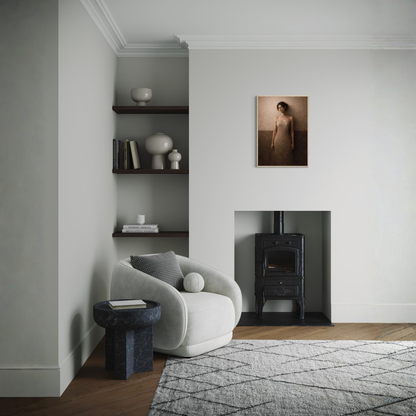 Framed art print titled WITHIN III — Presence by LunarHeartCo, featuring abstract design in a sleek frame.