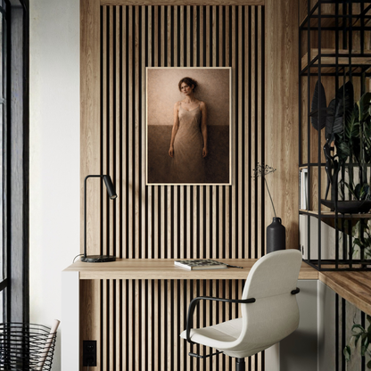 Framed art piece "WITHIN III — Presence" by LunarHeartCo featuring abstract design in a sleek frame.