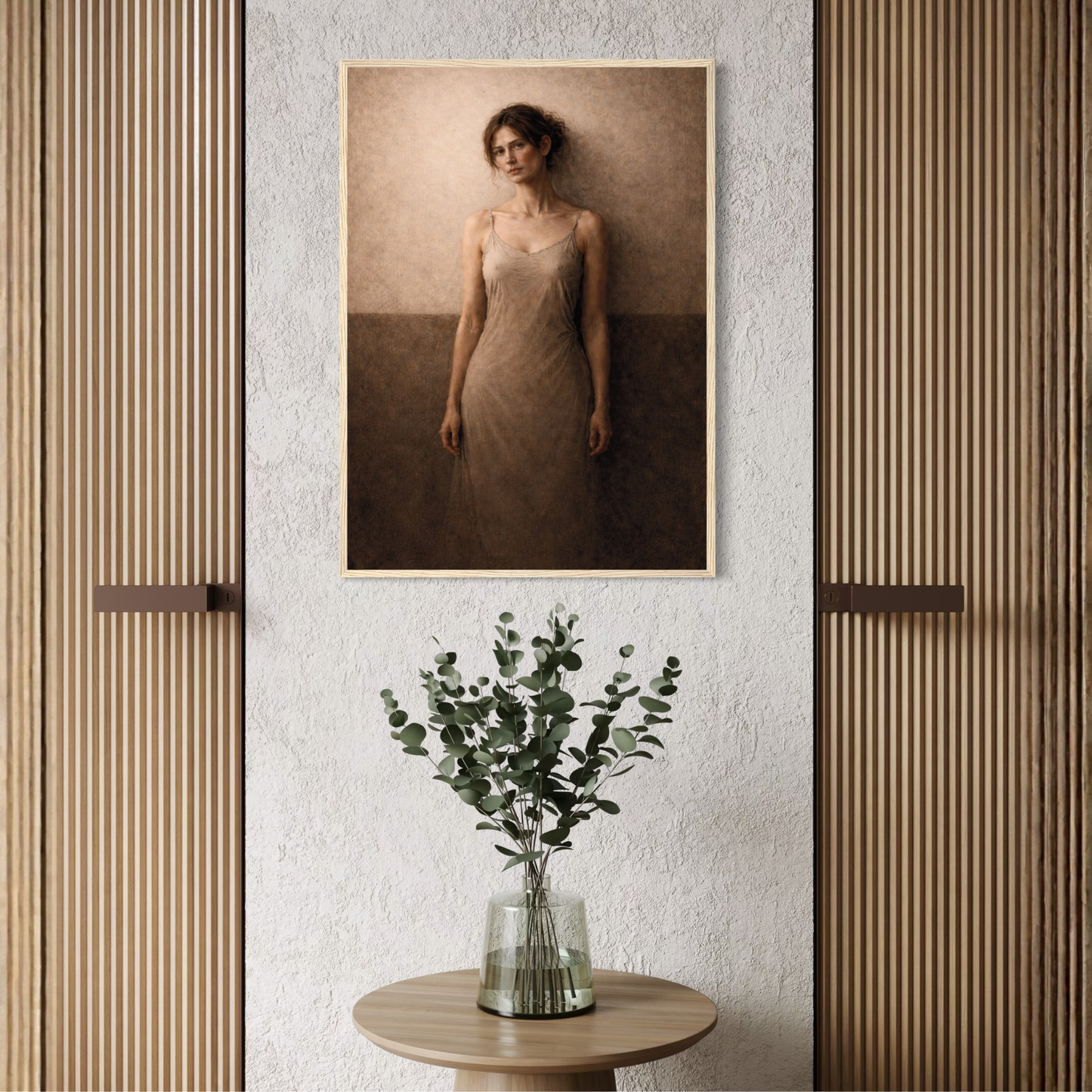 Framed art print titled "WITHIN III — Presence" by LunarHeartCo, featuring abstract design in a sleek frame.