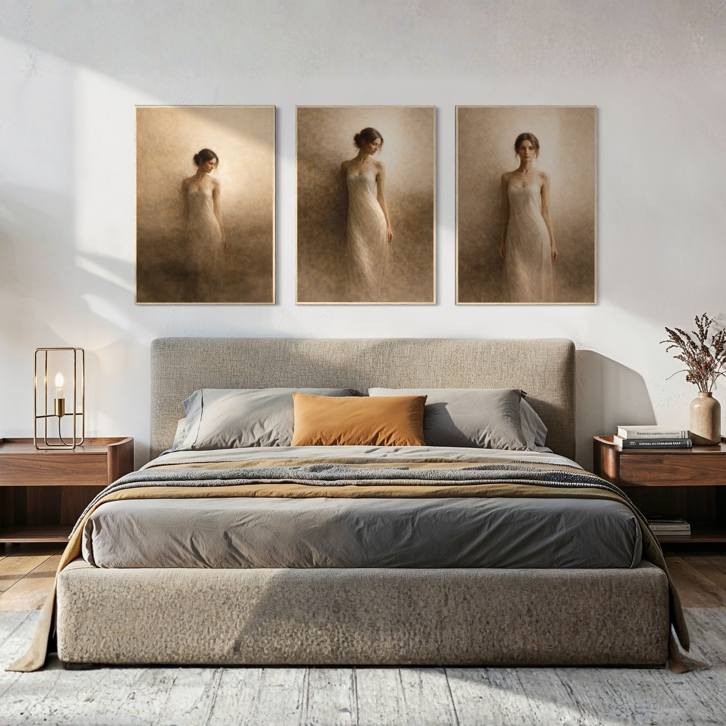 LunarHeartCo framed art from the Threshold Complete Three-Piece Series, featuring abstract designs on white backgrounds.