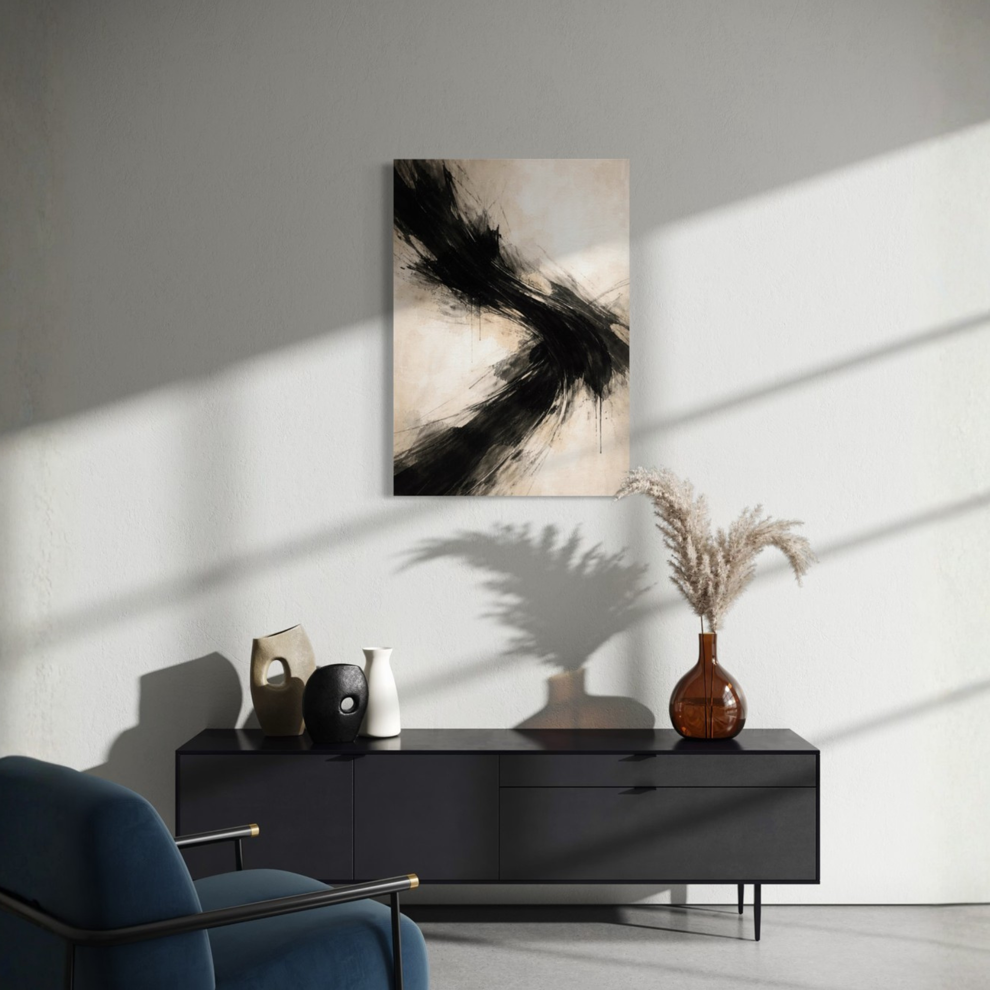 LunarHeartCo AXIS I Convergence canvas art featuring abstract geometric design in vibrant colors.