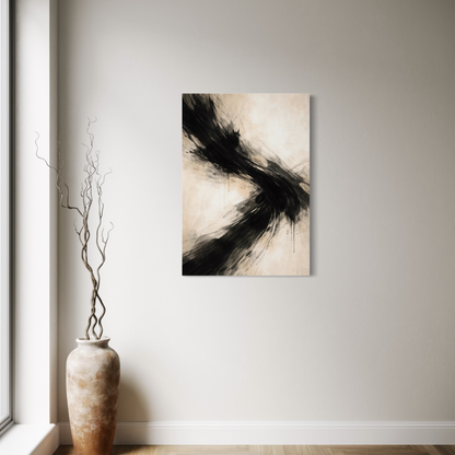 LunarHeartCo AXIS I Convergence canvas art featuring abstract geometric design in vibrant colors.