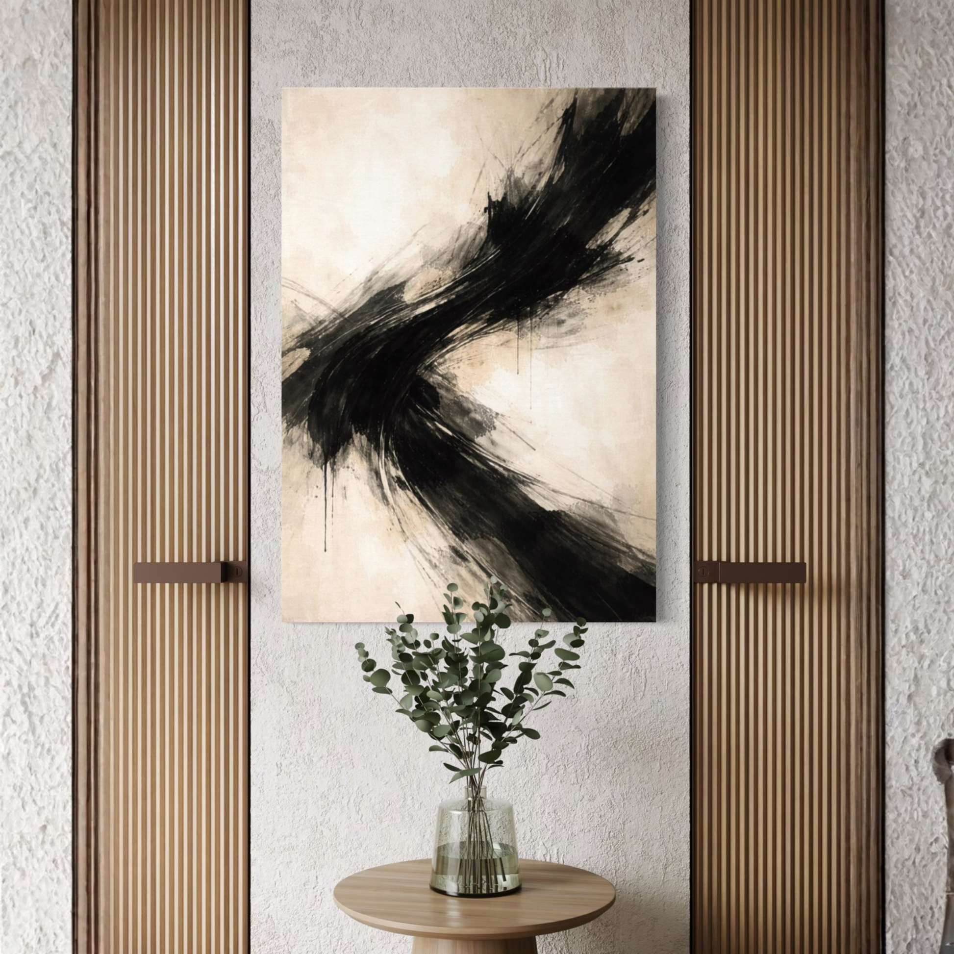 Colorful AXIS II Counterforce canvas art by LunarHeartCo featuring abstract geometric shapes on a vibrant canvas background.