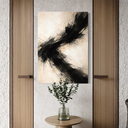 Colorful AXIS II Counterforce canvas art by LunarHeartCo featuring abstract geometric shapes on a vibrant canvas background.