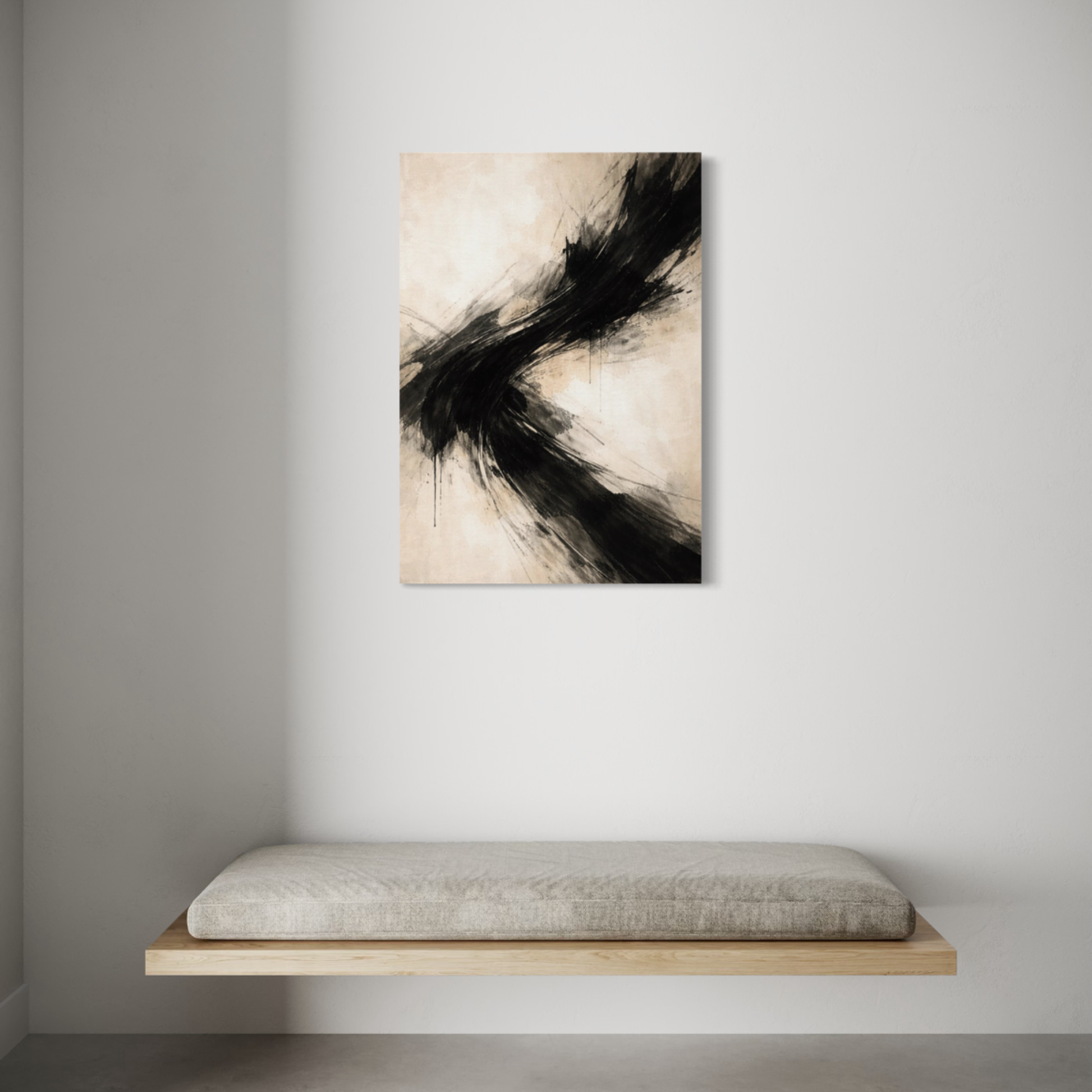 LunarHeartCo AXIS II Counterforce canvas art featuring abstract geometric design in vibrant colors on textured canvas surface