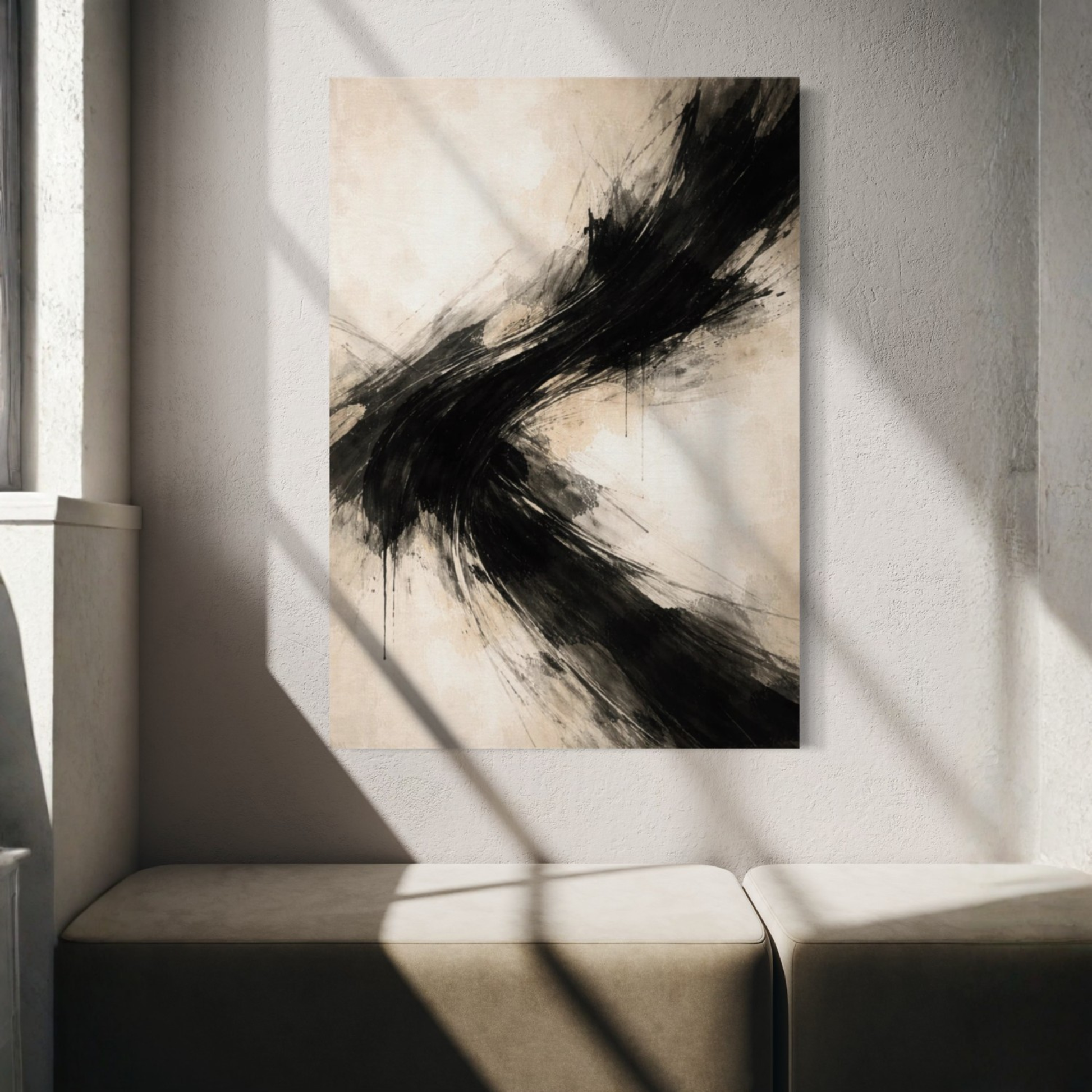 Colorful AXIS II Counterforce canvas art by LunarHeartCo featuring abstract geometric shapes on a vibrant background.