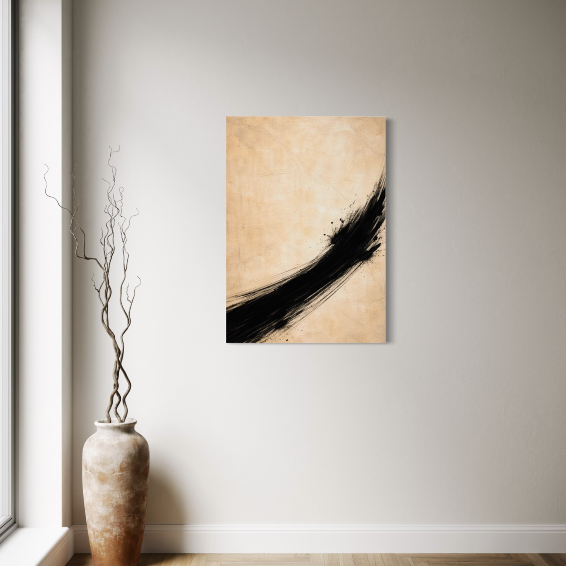 LunarHeartCo VECTOR I Rise canvas art featuring a vibrant, abstract design on high-quality stretched canvas.