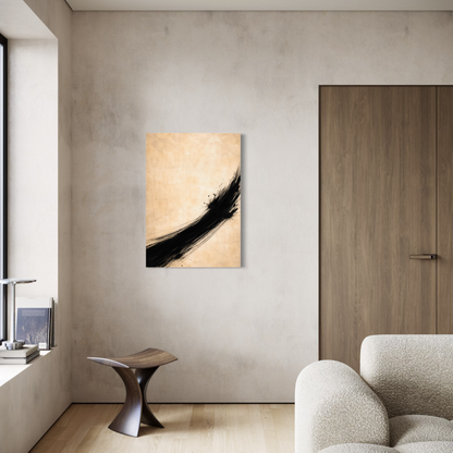 LunarHeartCo VECTOR I Rise canvas art featuring abstract design in soft pastel colors on textured canvas.