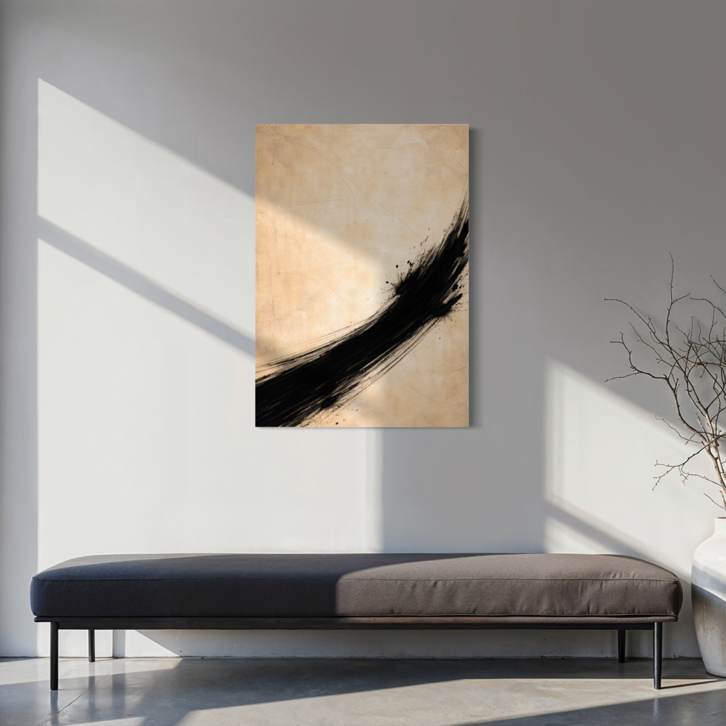 LunarHeartCo VECTOR I Rise canvas art featuring abstract design in vibrant colors on stretched canvas.