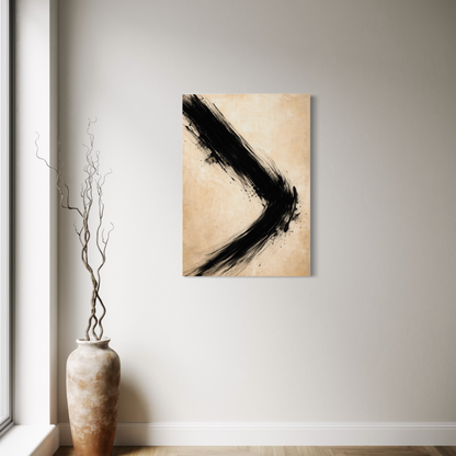 LunarHeartCo VECTOR II shift canvas art featuring abstract design in shades of blue and gray on textured canvas surface.