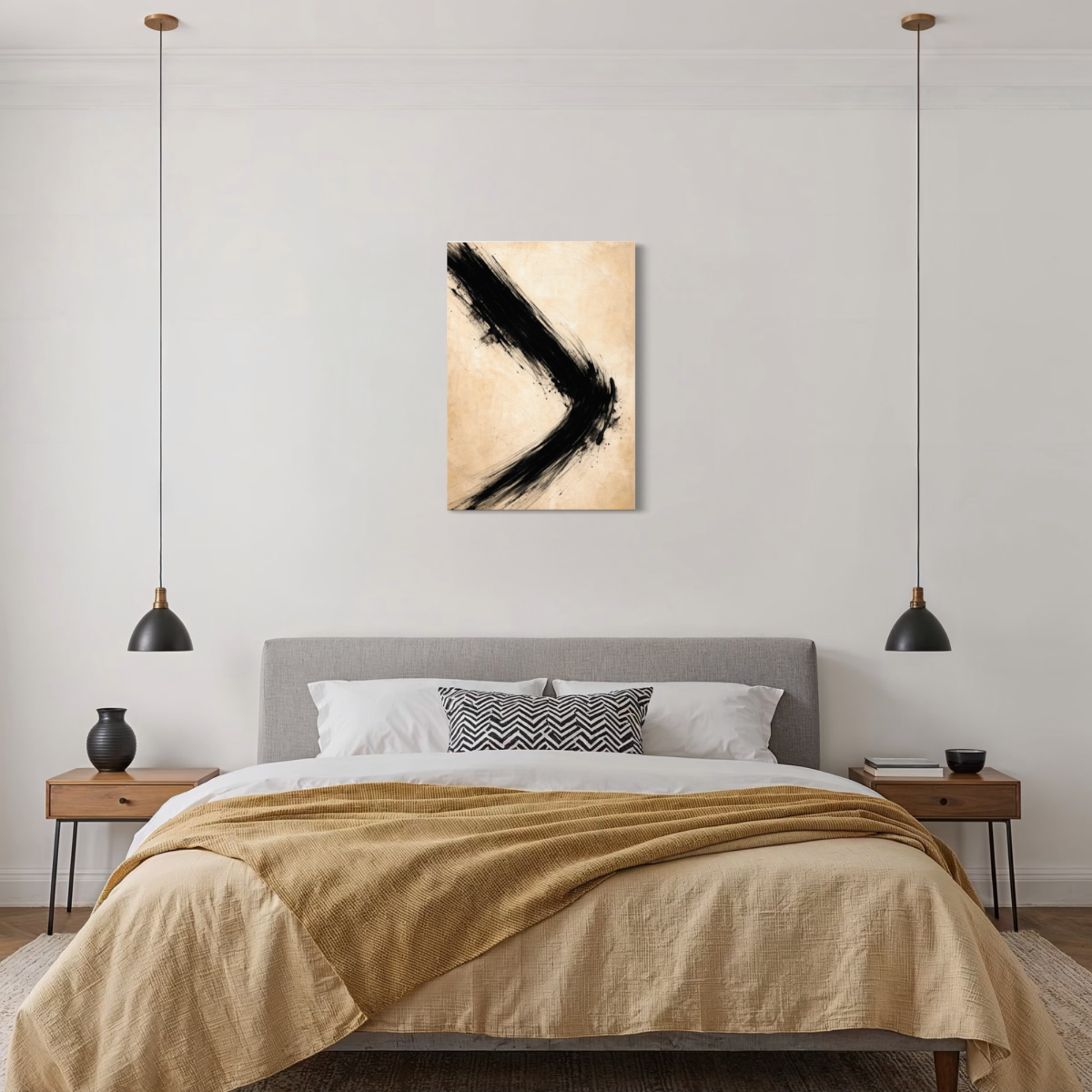 LunarHeartCo VECTOR II canvas art featuring a modern shift design on textured canvas for contemporary home decor.