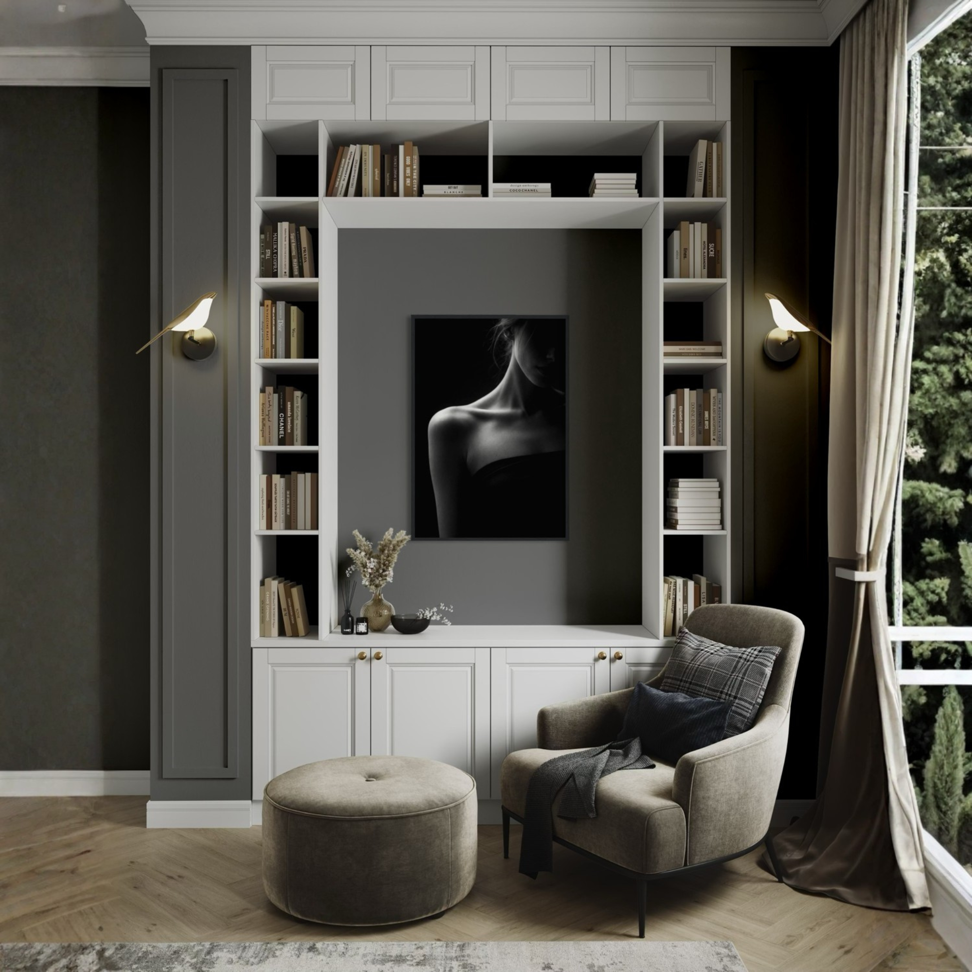 Framed Muse II proximity fine art print by LunarHeartCo, featuring abstract wall art with textured, artistic details.