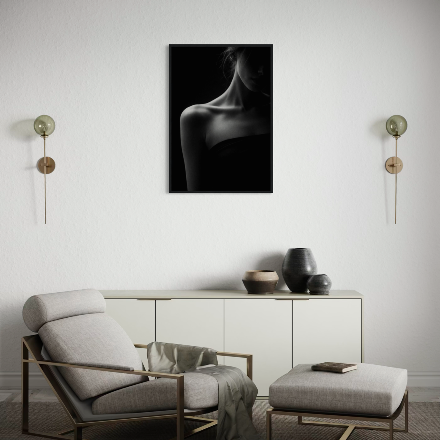 Framed Muse II Proximity fine art print by LunarHeartCo, featuring abstract wall art with modern, artistic design.