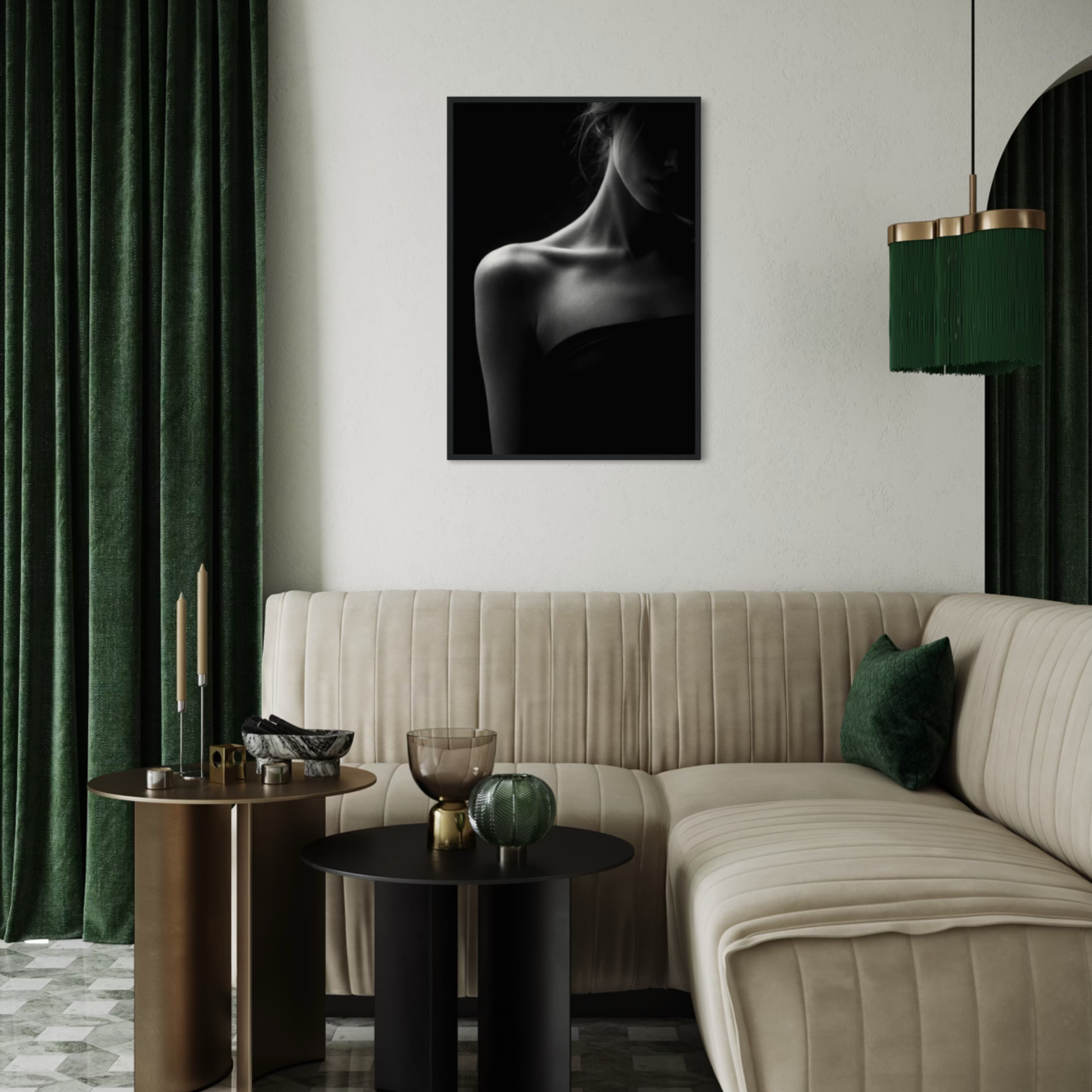 Framed fine art print "Muse II — Proximity" by LunarHeartCo, wall art featuring abstract, artistic design on high-quality paper.