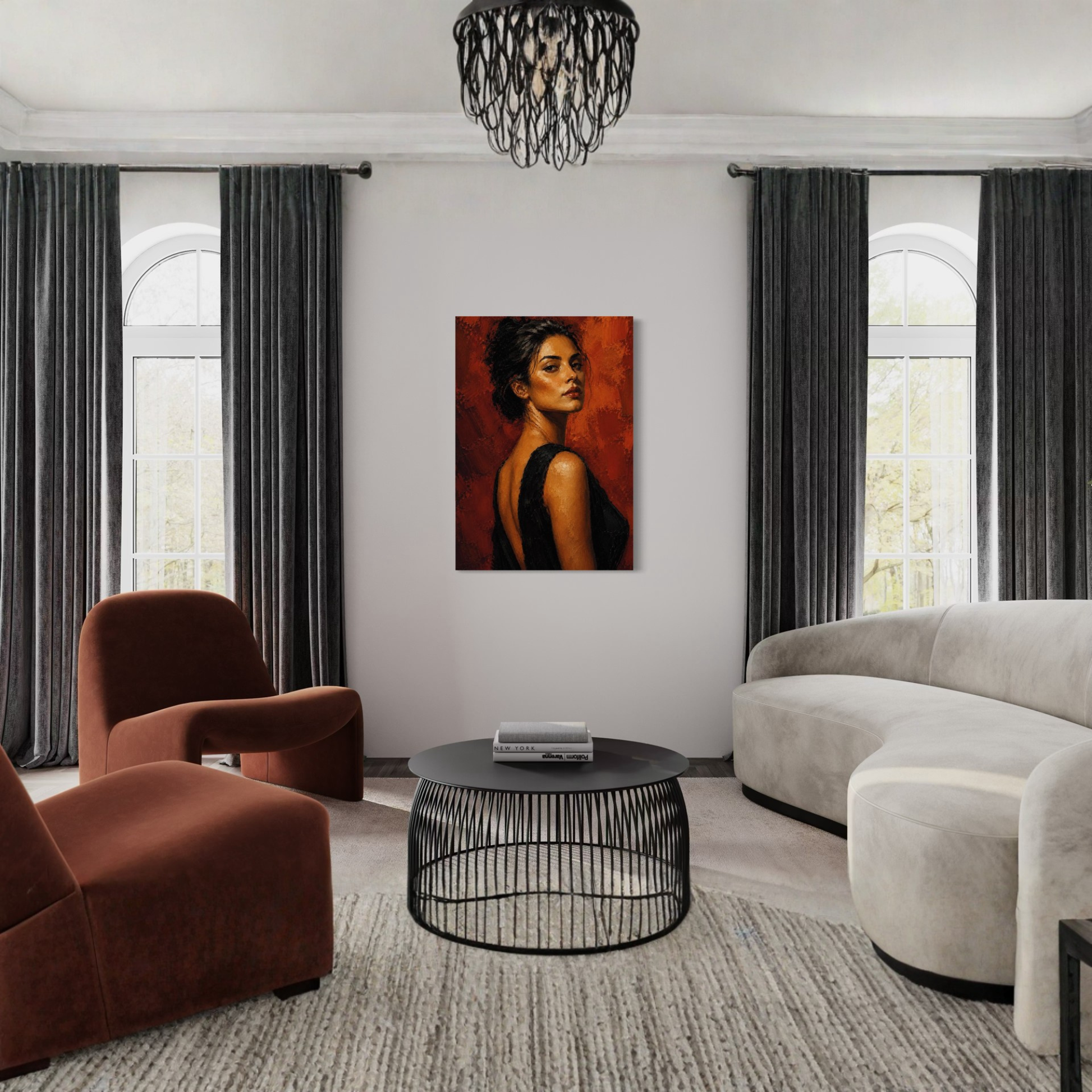 LunarHeartCo Figure Study IV canvas art depicting abstract human form in neutral tones, suitable for modern interior decor.