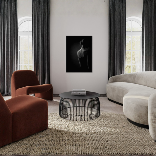 Framed fine art print titled "Withdrawal" by LunarHeartCo, featuring abstract editorial artwork on wall art display.