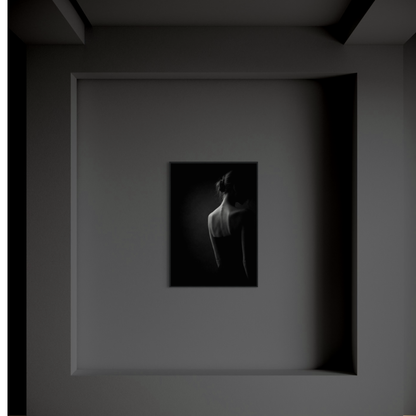 Framed Muse V withdrawal editorial fine art print by LunarHeartCo, featuring abstract artwork on wall art display.