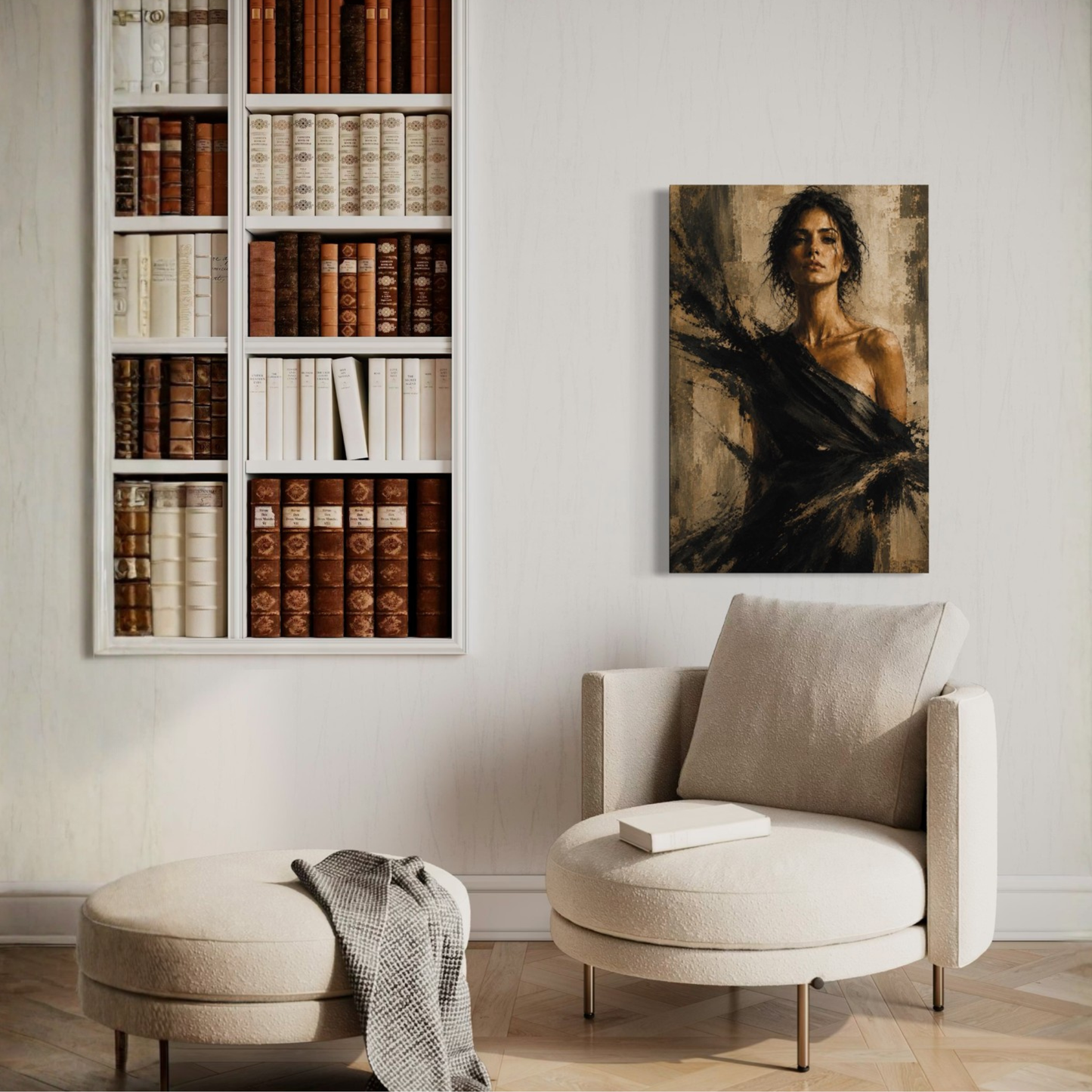 LunarHeartCo Figure Study VIII resistance canvas art showing a detailed abstract figure drawing on textured canvas.