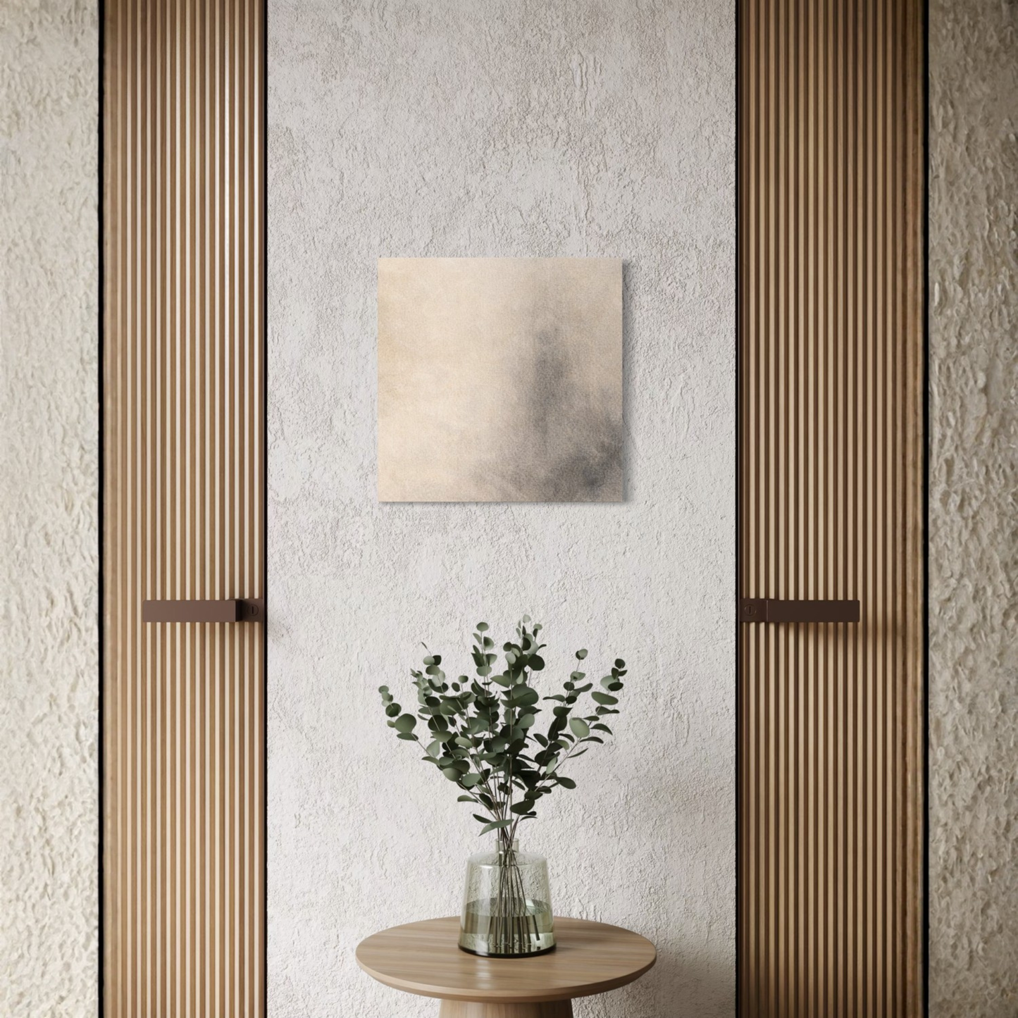 LunarHeartCo Mineral Drift I field canvas art, 16x16 inches, featuring abstract mineral-inspired design on a textured canvas.