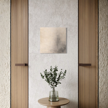 LunarHeartCo Mineral Drift I field canvas art, 16x16 inches, featuring abstract mineral-inspired design on a textured canvas.