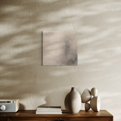 LunarHeartCo Mineral Drift I field canvas art, 16x16 inches, featuring abstract mineral-inspired design on a textured canvas.