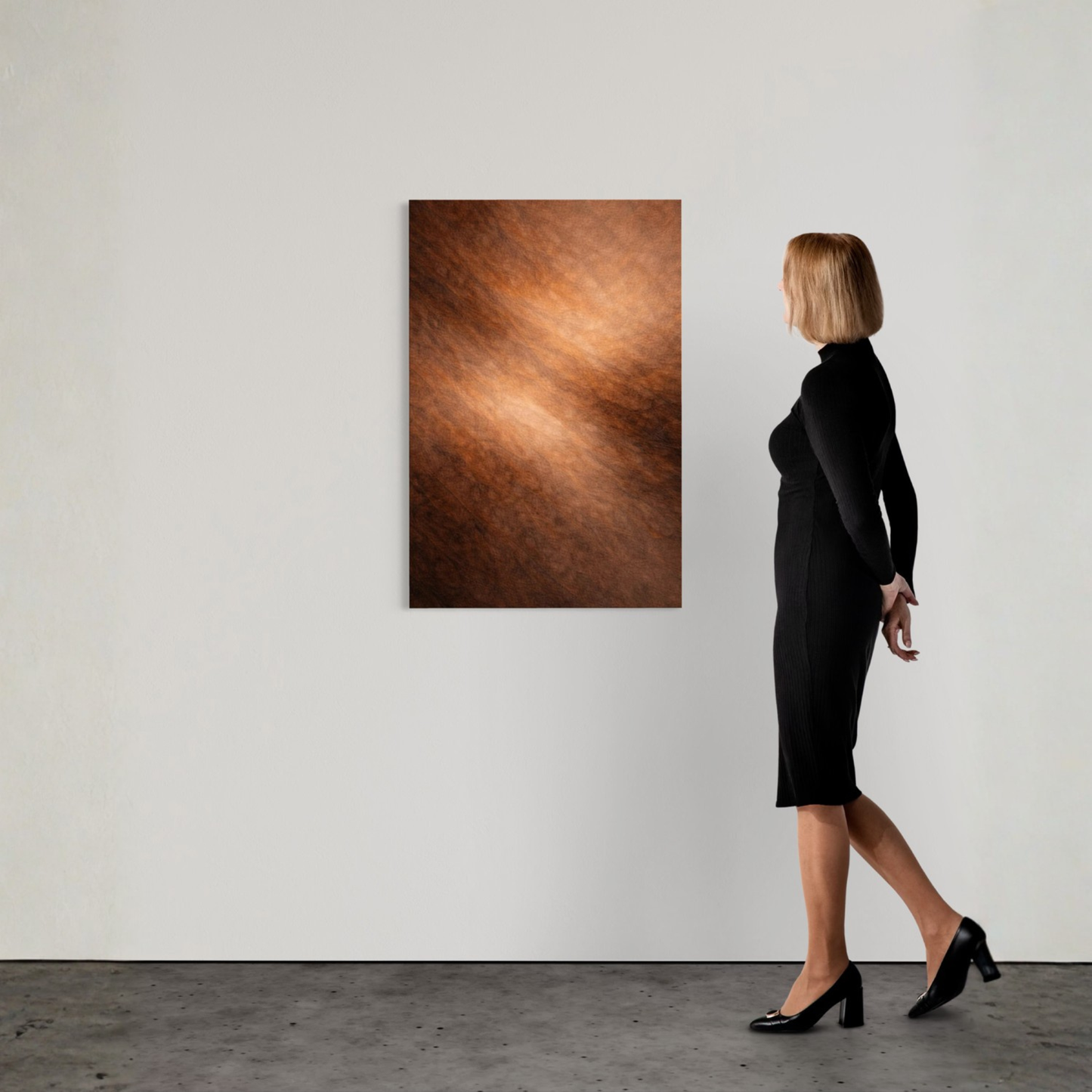 Diagonal Drift canvas art by LunarHeartCo featuring abstract geometric design in cool tones on high-quality art canvas.