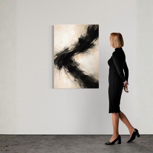 LunarHeartCo AXIS II Counterforce canvas art featuring abstract design in vibrant colors on textured canvas.